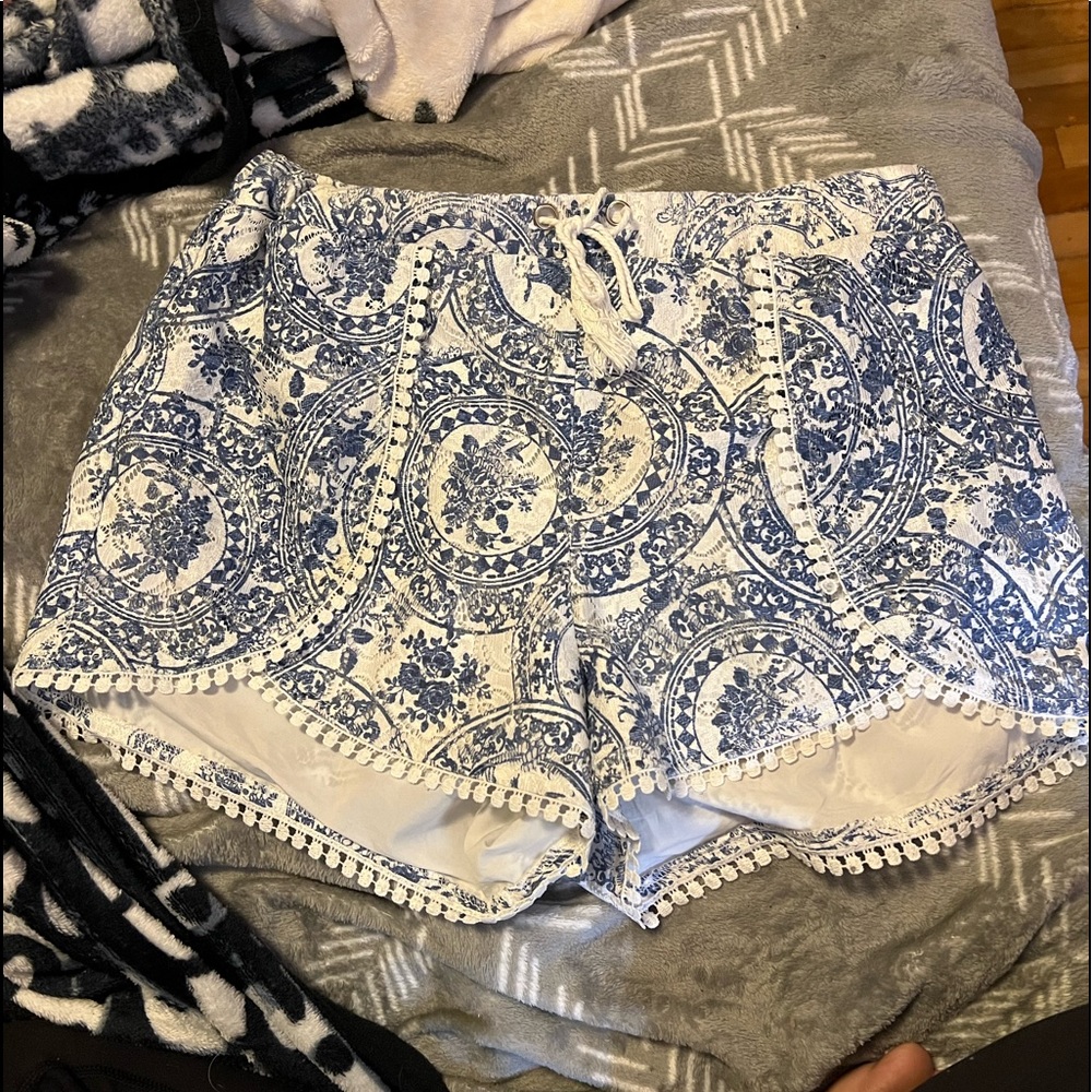 Rebellion summer shorts with fringe detail